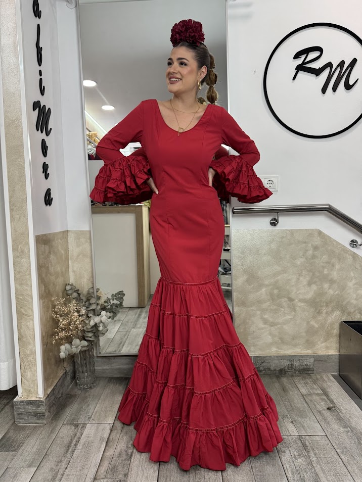 Traje de flamenca Huelva (más colores) - Imagen 6