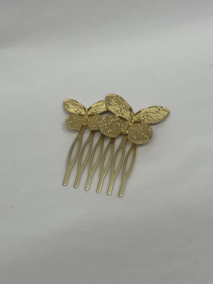 Peinecillo dos mariposas grande mate