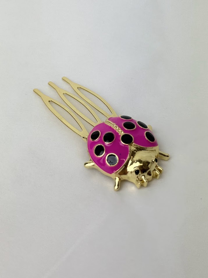 Peinecillo mariquita fucsia