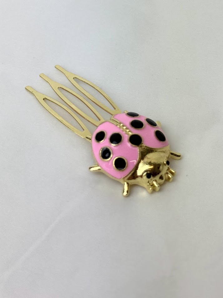 Peinecillo mariquita rosa