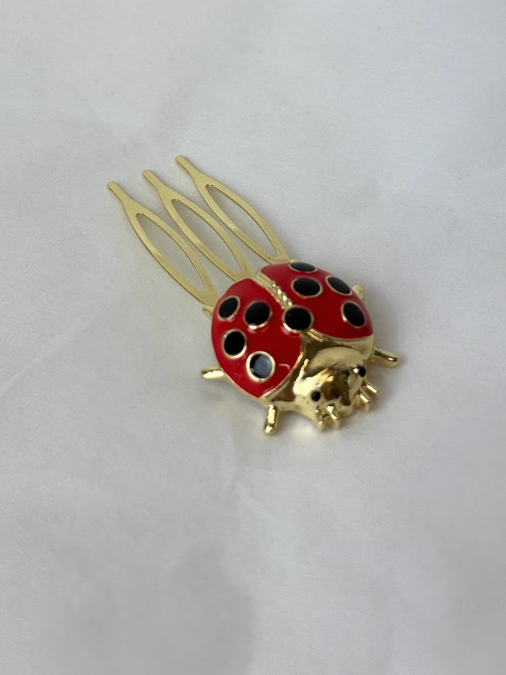 Peinecillo mariquita roja
