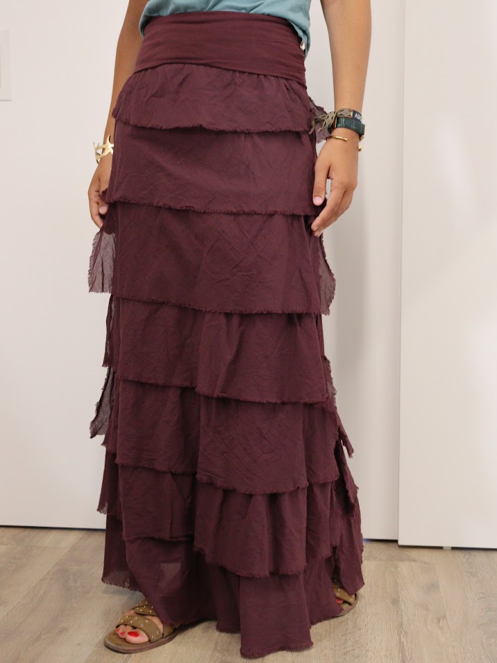 Falda Monique berenjena