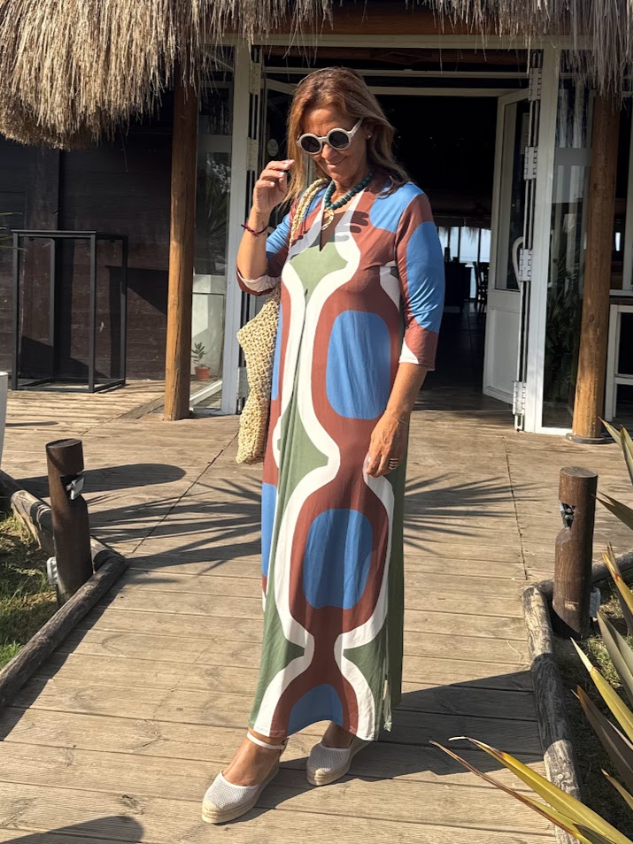 Vestido Amare marrón