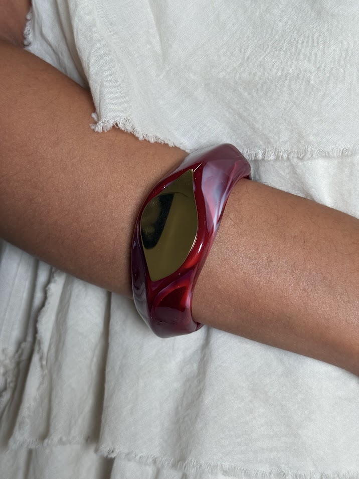 Pulsera resina roja chapa