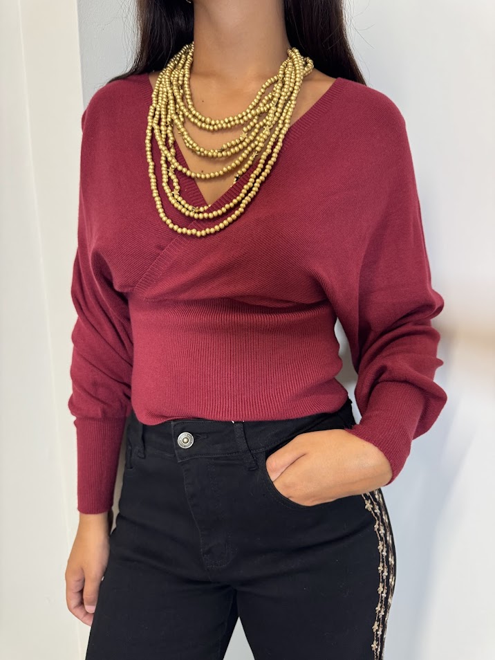 Jersey Danna burdeos