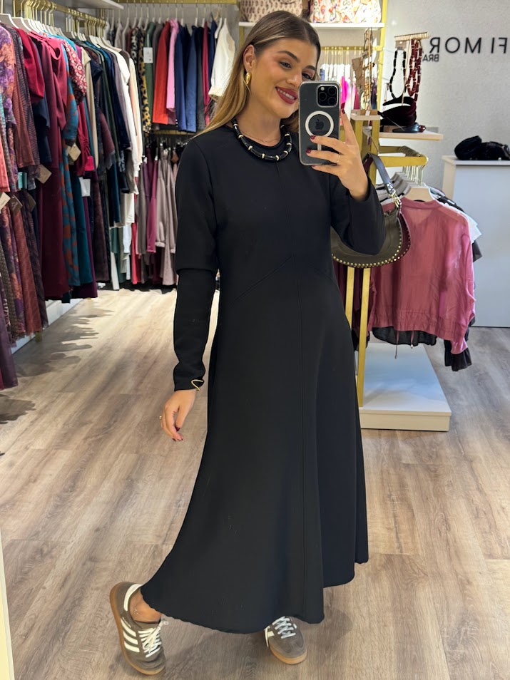 Vestido neopreno negro