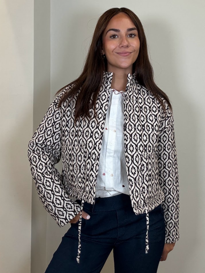 Chaqueta acolchada b&w