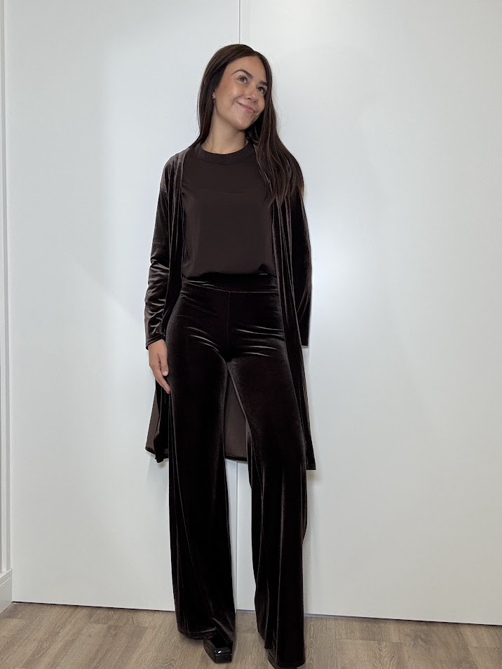 Pantalón terciopelo marrón