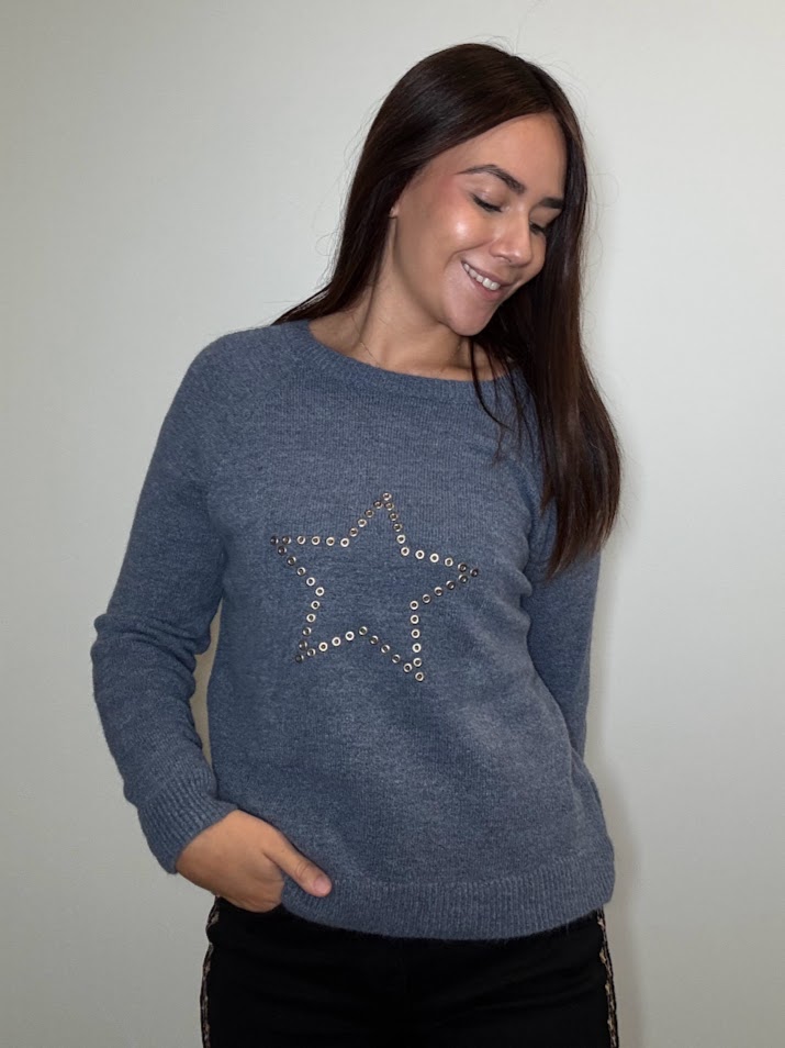 Jersey estrella azul